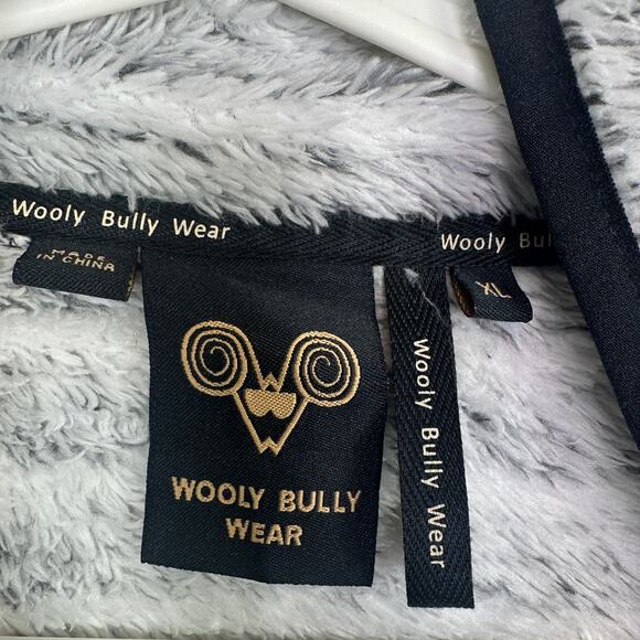 Wooly Bully Women Size XL Cowl Neck Fleece Sweater Gray Pull Over - Picture 5 of 7